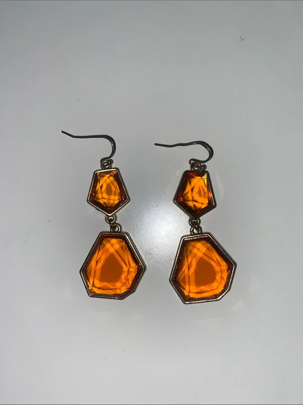 Amber Geometric Drop Earrings - Women Jewelry